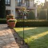 Double Tier Wind Colorful Spinning Yard Decor Decoration Weather-Resistant