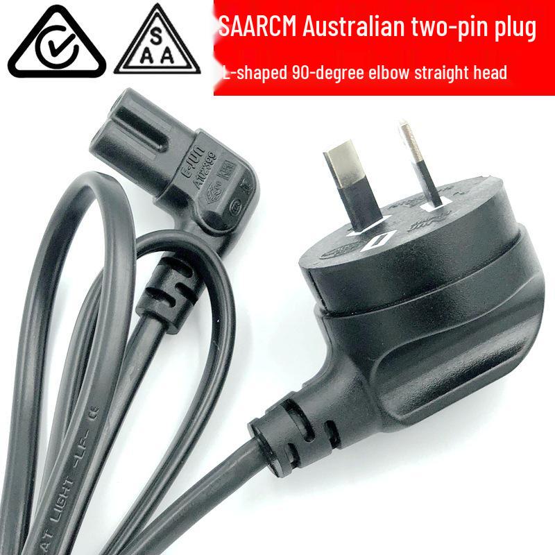 Australian Standard Power Cord: Three-Pin Angled Plug, C13 Tail, 3-Core, 0.75/1.0/1.5 Sq Mm