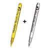 0.01 Metal Soft Tip Pen - Gold & Silver for Calligraphy, Invitations, Sutra Copying & Greeting Cards