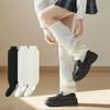 Korean-Style Women's Leg Warmers Solid Color Y2K JK Knee High Socks Elastic Comfortable JK Style Slouchy Socks Home Wear