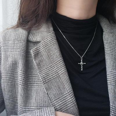 Rosenkreuz Design Anhänger Gotische Herren Halskette Für Frauen Street Party Schmuck Anhänger Weibliche Geschenke