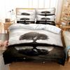 Tree Duvet Cover Set Snow Winter Style Beautiful Landscape 3D Print Polyester Comforter Cover King Queen Full Size For Kid Boy
