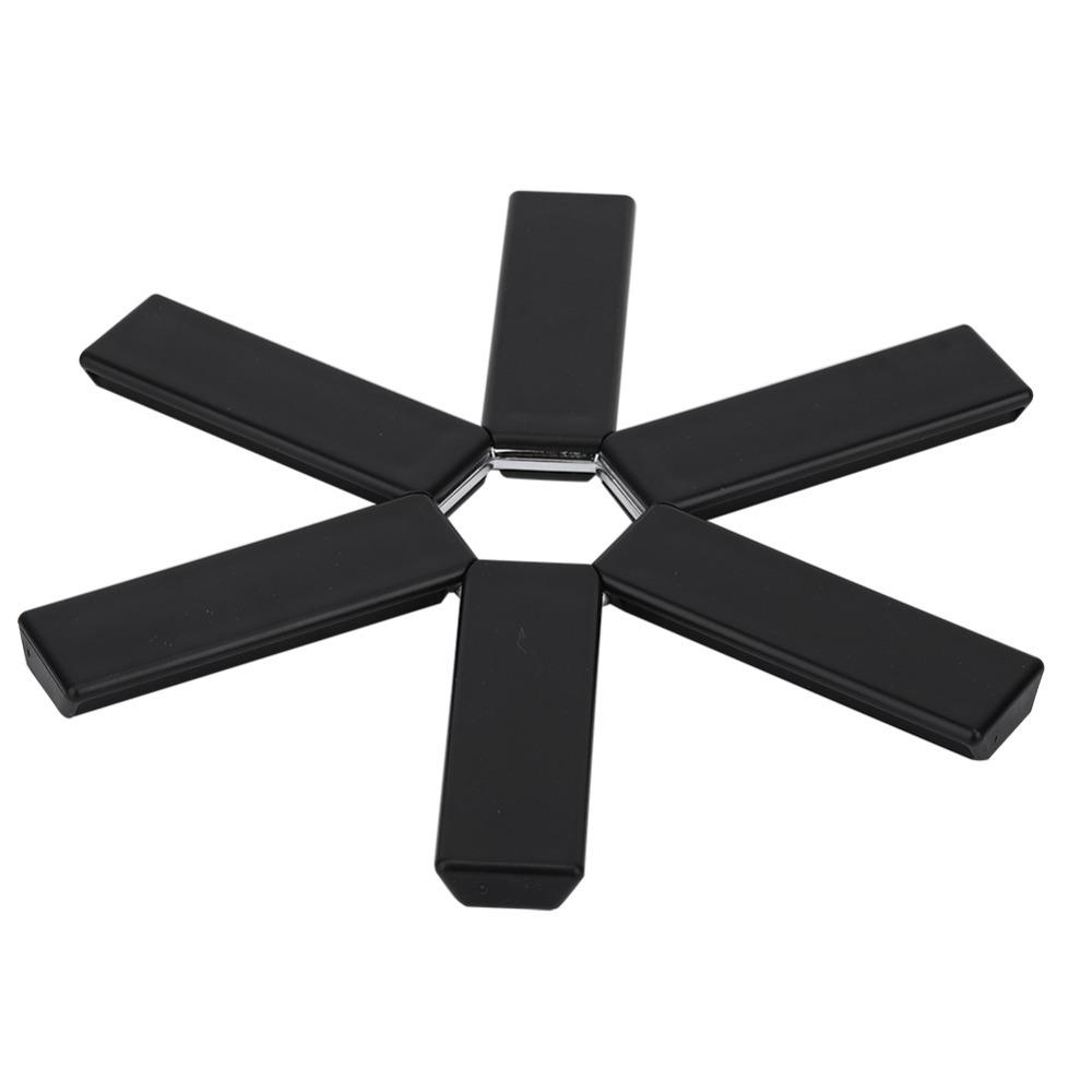 Easy To Wipe ABS Foldable Placemat Heat Insulation Smooth Bowl Coaster Fashion Flexible Insulation Pad Kitchen