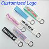 Wholesale Diy Water Bottle Keyring Phone Ribbon Short Lanyard Key Chain Ring Custom Logo Wrist Strap Weave Rope Keychain Gift