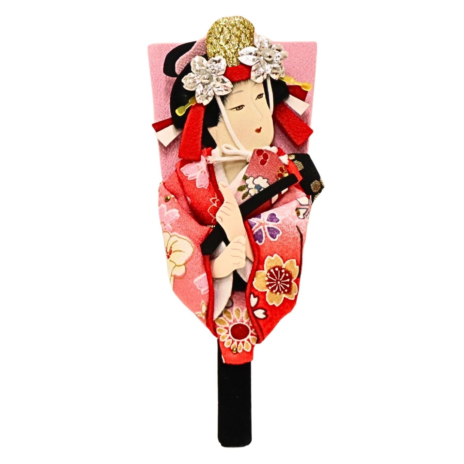 

Miniature Hagoita 6 Dojoji Kabuki (Oshie) No.