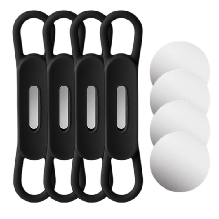 

4Pcs Magnetic Pen Holder Magnetic Marker Holder Silicones Pen Holder for Desk чёрный