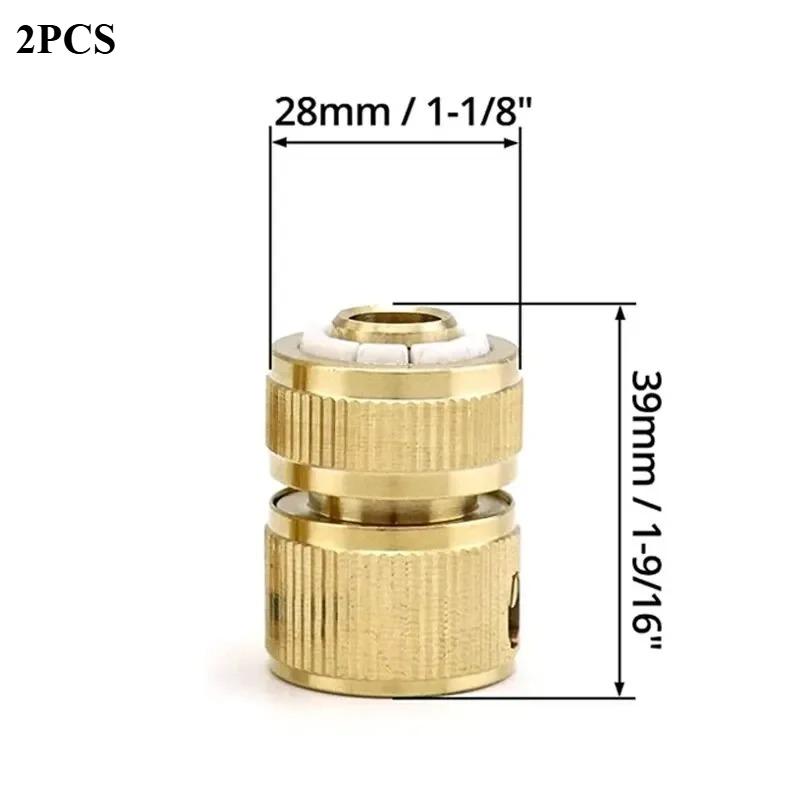 4-point Water Pipe Quick Connector Copper High Pressure Coupling for Water Gun Adapter Joints Garden Irrigation Accessories