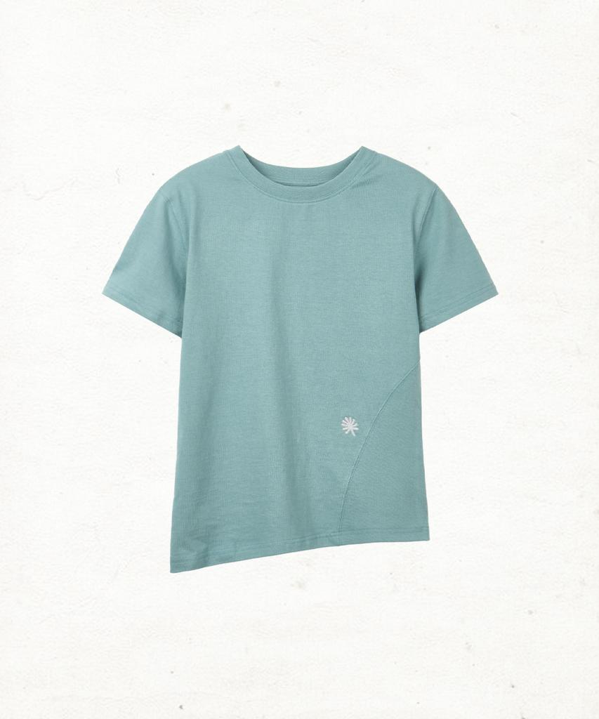 Dandel Dd Asym Side Rib Tee (Dusty Mint)