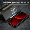 Carbon Fiber Flip Wallet Phone Case for Xiaomi 13T 12T 11T 11 Lite POCO X5 X4 X3 Pro Holder Cover Redmi Note 12 12S 11S 11 Pro