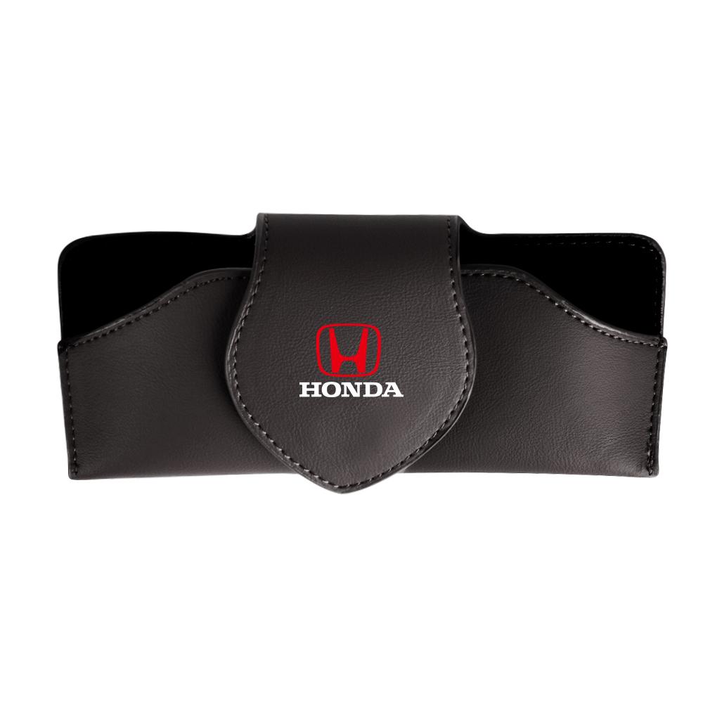 ARD1 Car Sun Visor Glasses Clip Case Sunglasses Storage Box Organizer Card Holder For Honda Fit Accord Mugen CITY CIVIC Jazz Odyssey