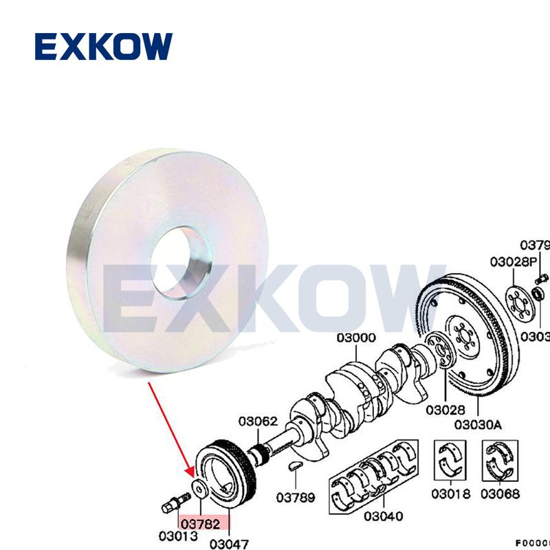 4D56 Crankshaft Pulley Washer Gasket for