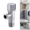 Water Shut Down Valves 1/2inch Turn Angle Stop Valves Plumbing Fitting for Hot/Cold Water Systems Easy to Install