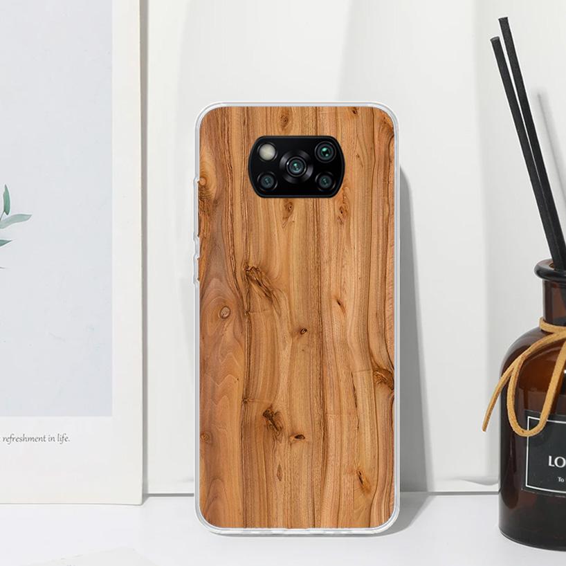 Wood Wooden Pattern Phone Case For Xiaomi Poco X7 X6 X5 M7 M8 Pro F7 Ultra Redmi 15C 15 13C 13 12C 12 10 10C 10A Art Fundas Poco