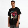 Japanese Hannya Snake Rose Graphic Edgy Top Pure cotton T-shirt