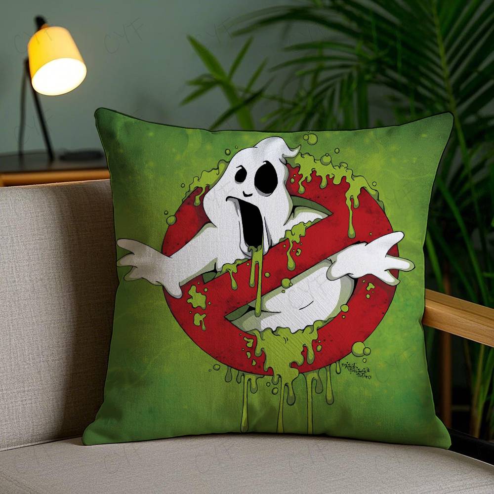 Klassischer Film G-Ghostbusters Kissenbezug Kundenspezifisch bedrucktes Kissen aus gebürstetem Fleece, Babyhaut-Haptik, Umweltfreundlicher Sublimationsdruck Cus
