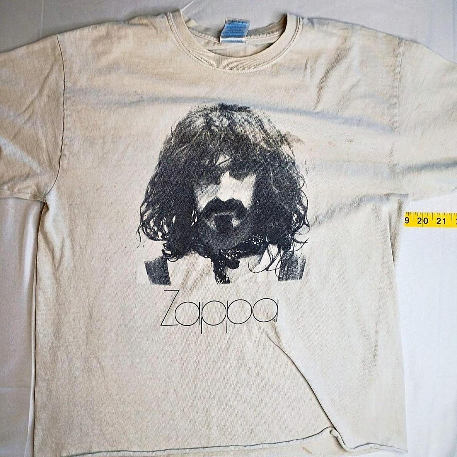 Frank Zappa white graphic tee Size M #rock #music S