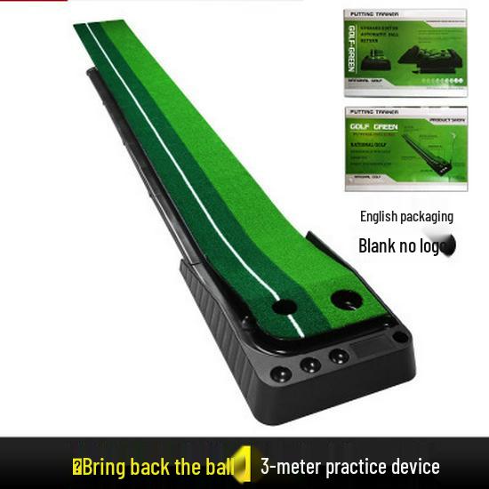Indoor Ball Return Golf Putting Practice Set with Baffle - Portable and Popular