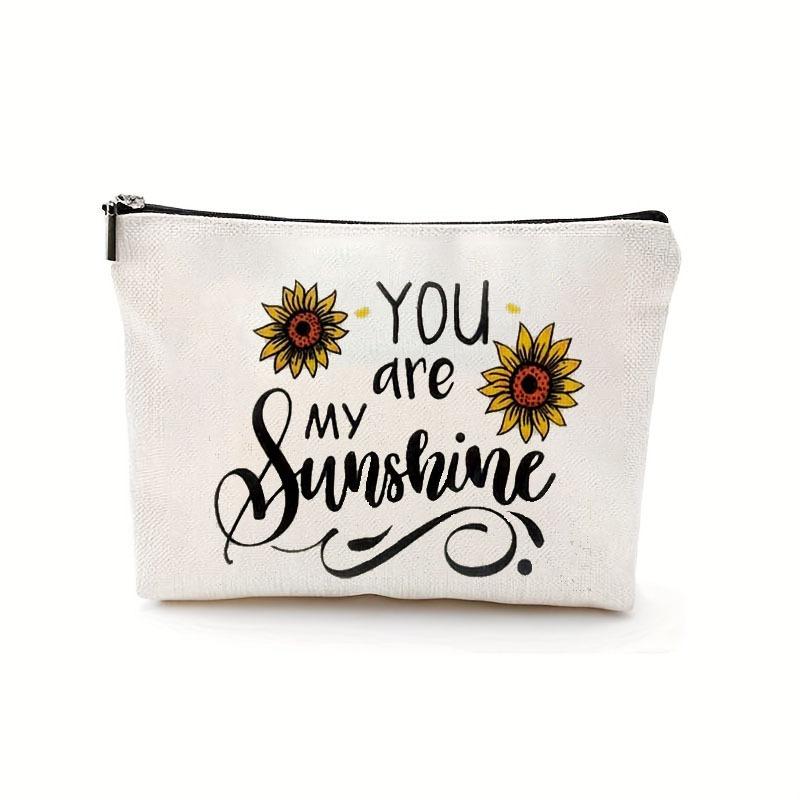 Spring Flowers, Waterproof, Makeup Bag, Coin Purse, Stationery Bag, Toiletries Bag, Portable, Zipper Storage Bag