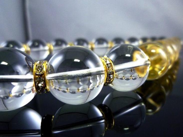 Brand Natural Stone 4A Gold Carved Emperor Dragon Crystal 20mm Prayer Bead Power Stone That Brings Good [No Item] Extra-thick Necklace. Luck.