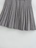 Winter Women's European & American Style Sexy High-Waisted Slim-Fit Knit Pleated Skirt