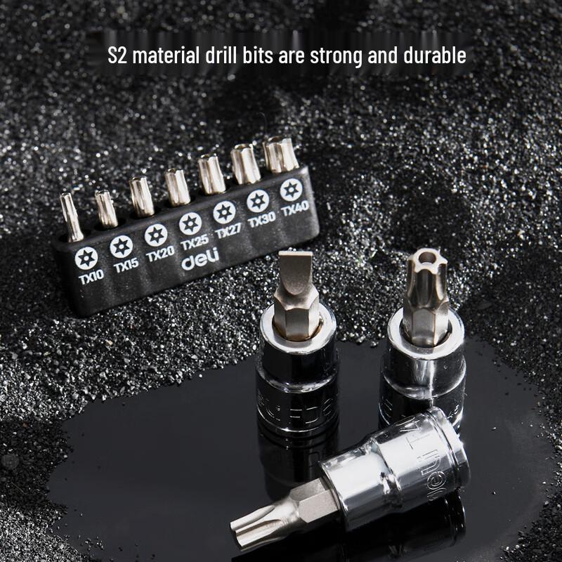 Deli 128-Piece Outdoor Socket Wrench Tool Set