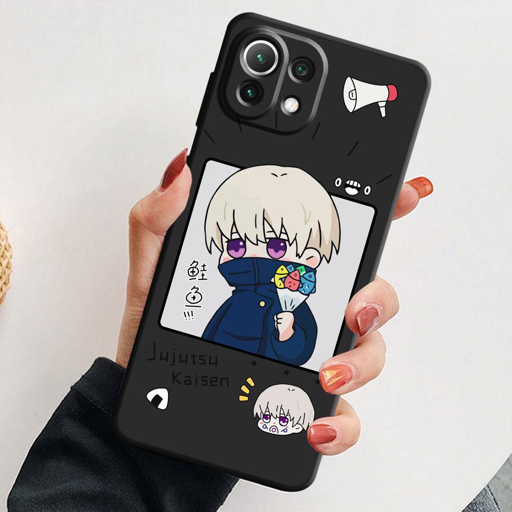 Case Funda for Xiaomi Mi 11i 11X 12S 11T 10 12X 12 Pro 10T 11 Lite 10S 10 Pro 12 Kawayi Jujutsu Kaisen Anime Shell Silicone