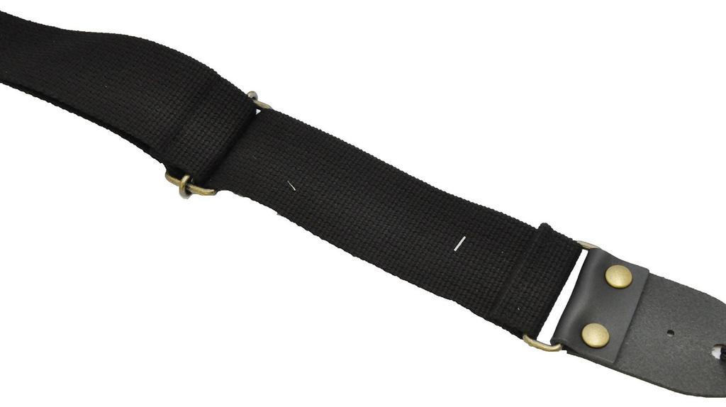 LIVE LINE AC Material Regular Type Guitar Strap LS1800CBK (Black)