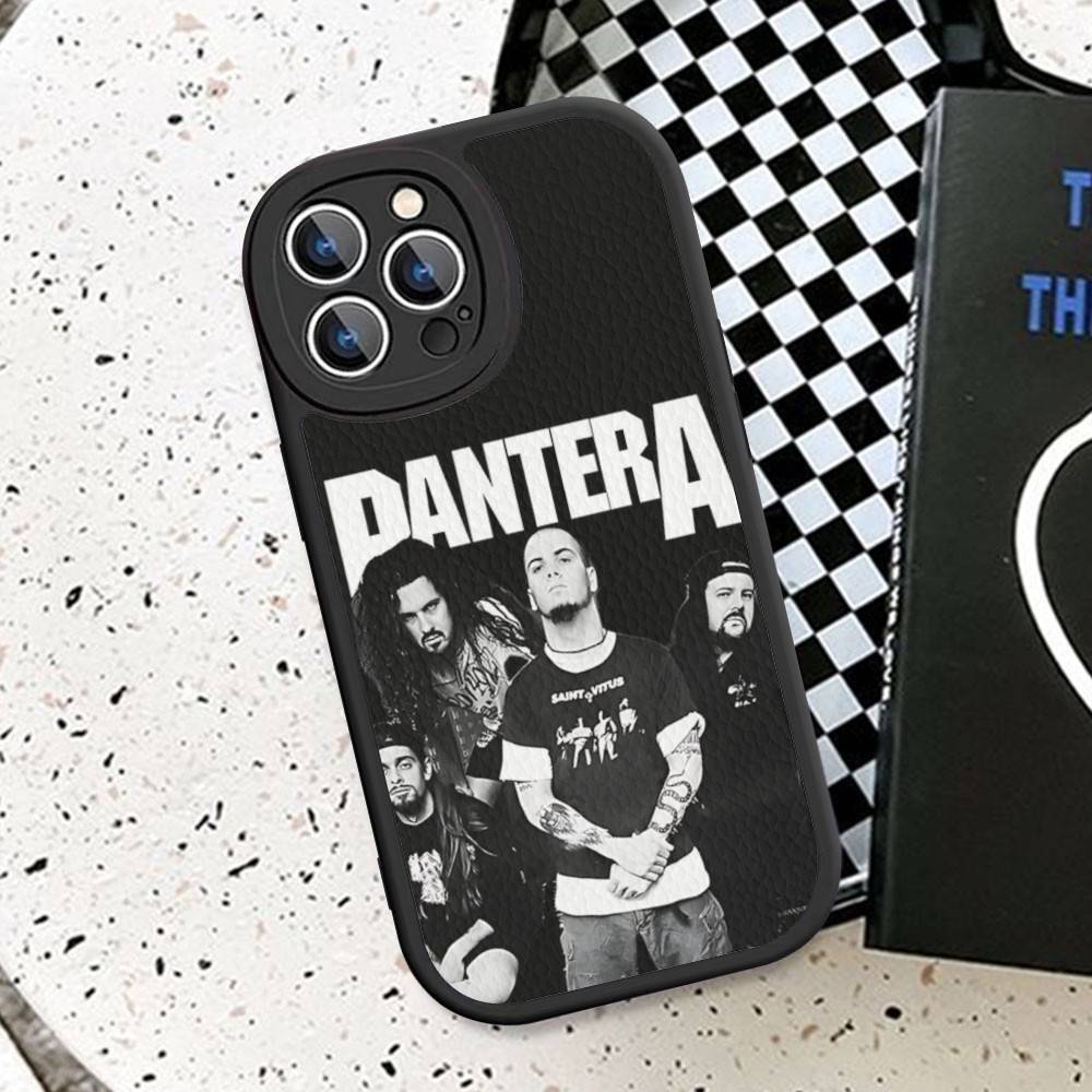Dark Heavy Metal Rock P-PanteraS Band Phone Case For IPhone 11 12 13 14 15 16 Pro Max Plus Leather Cover