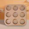 Ru Han 9-Cavity Gold Muffin Donut Baking Pan