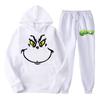 Women's Hooded Sports Tracksuit Unisex Two-Piece Running Outfits Long Sleeve Pullover Hoodies Sweatshirt+Sweatpants Set