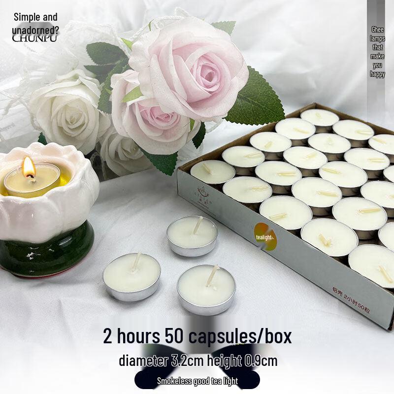 LIEI Smokeless White 24-Hour Tea Warmer Candles