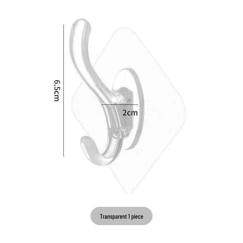 Transparent Adhesive Hook & Buckle, Nail-Free, Non-Marking, Load-Bearing Claw Hook