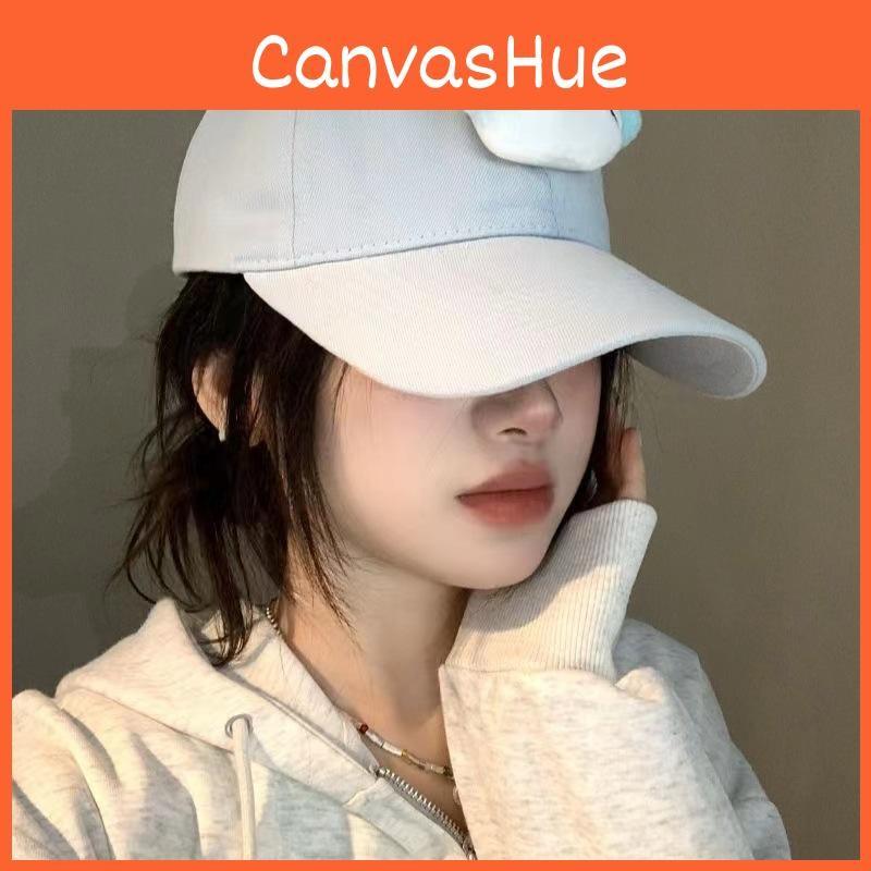 Style Cartoon Charming Cat Ear Baseball Cap Trendy Sunshade Hat For Girls In Vibrant Colors