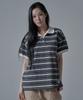 WAARFORWOMAN Wt-61 Rugby Half Collar Short Sleeve T-Shirt_Charcoal