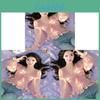 Pink Butterfly Bow Waist Blouse With 3d Effect For Spring Summer Fashion