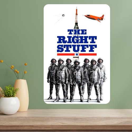 The Right Stuff Classic Movie Metal Poster Sign 20x30cm（7.8x11.8inch）