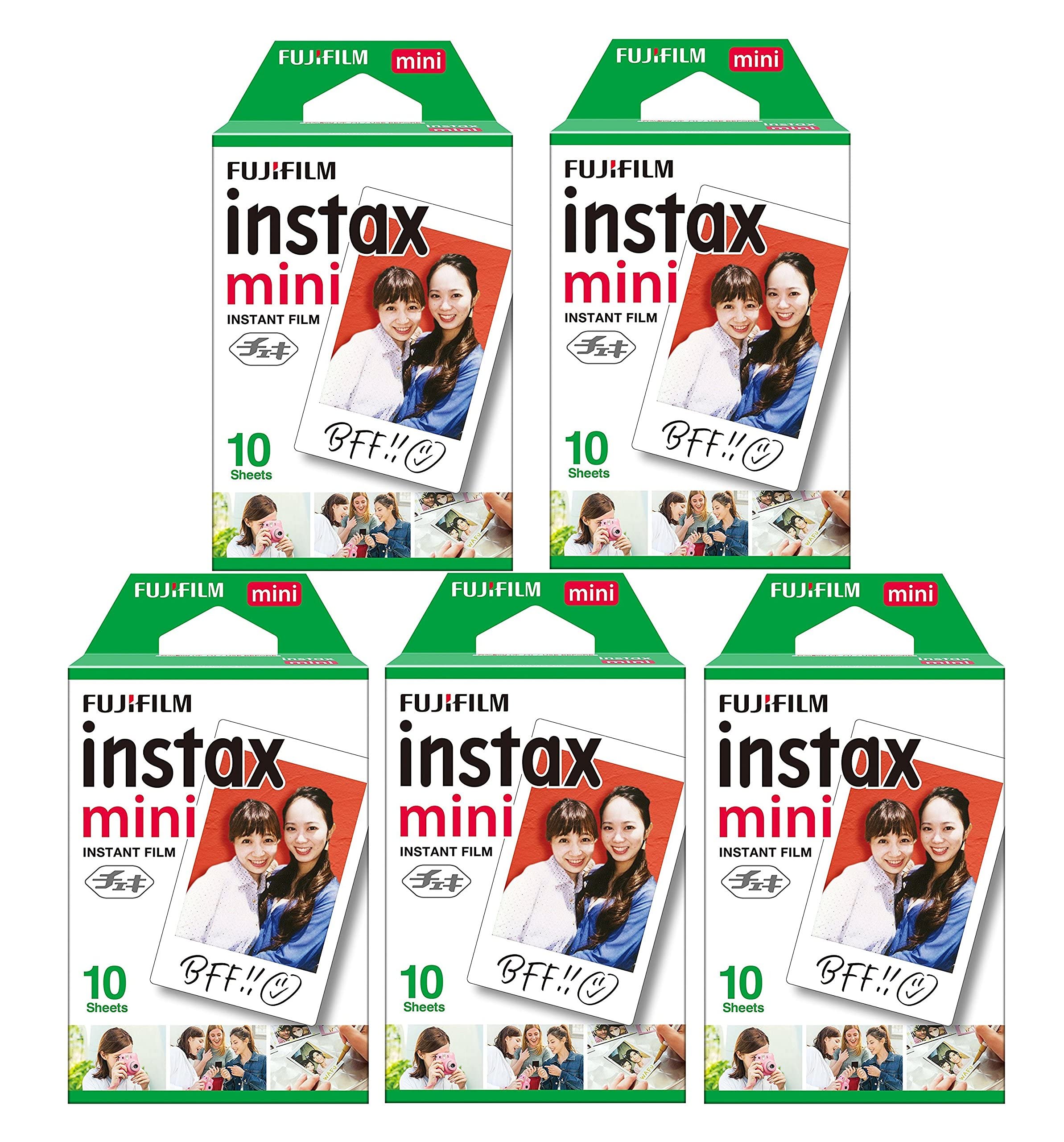 

FUJIFILM [Продається як 5 комплектів] FUJIFILM Instant Camera Instax Film 10 аркушів x 5 комплектів INSTAX MINI JP 1