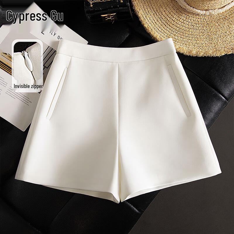 Women s High-Waisted Wide-Leg Casual Shorts L