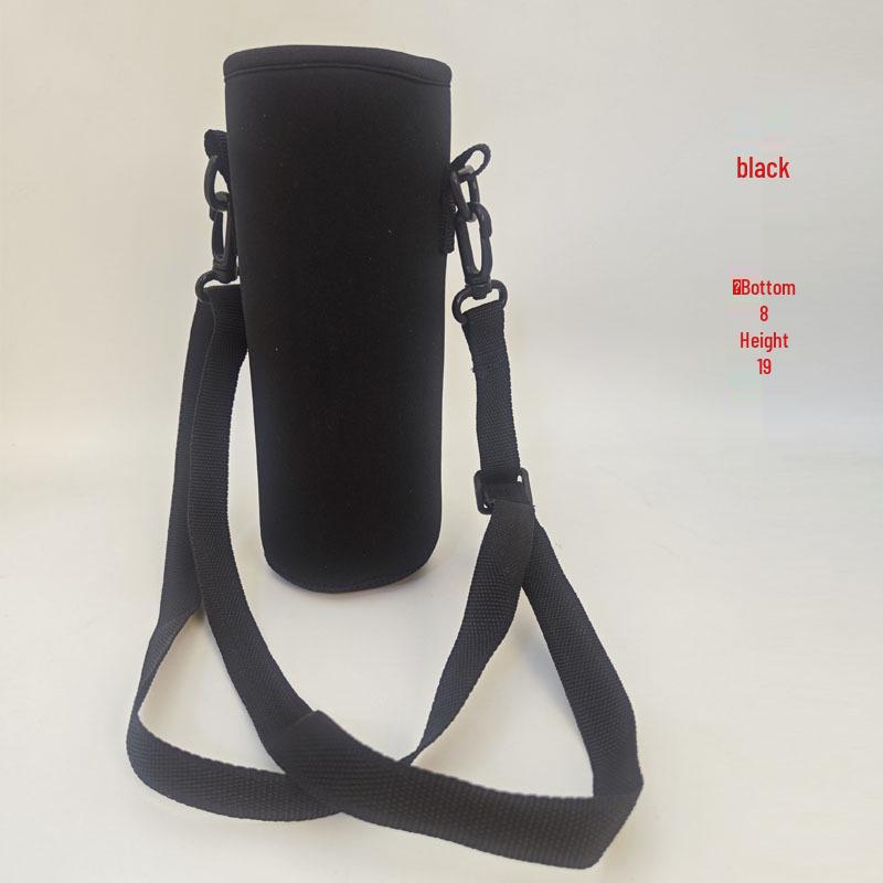 Isolierte Crossbody-Neoprenhülle für Glaswasserflaschen: Tragbare, verbrühsichere, hitzebeständige Schutzhülle