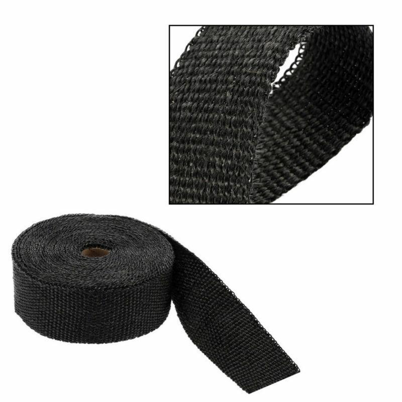 Universal Black Exhaust Heat Wrap Manifold Downpipe High Temp Bandage Tape Roll Car Motorcycle Exhaust Pipe ulation Cloth