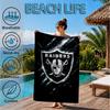 Football Club Emblem Beach Towel, Microfiber Beach Towel, Perfect For Pool, Beach, Travel, Home Decor Beach Party Fan gifts