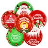 Disposable Christmas Tableware Set Environmental Christmas Paper Cups Christmas Paper Plates  Home