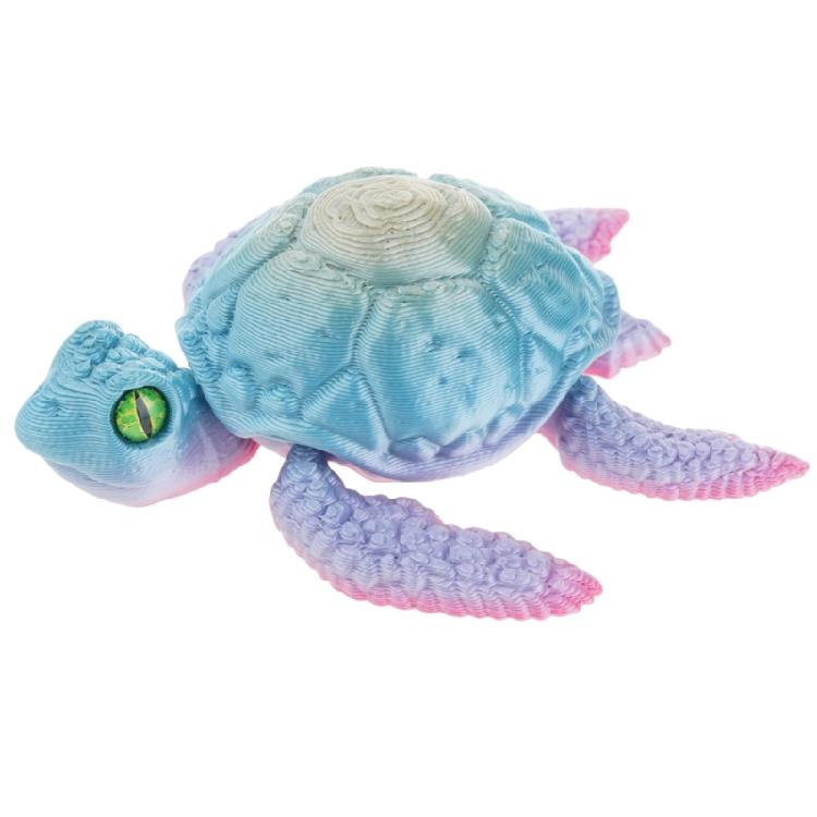 3D Printed Sea Turtles ,Flexible Joints Articulated Sea Turtles Fidgety Toy Sea Turtles Statue Ornament for Home Decors