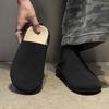 Wildleder Halbschuhe für Herren Mules Große Größe Semi-Drag Loafer Hausschuhe Offene Rückseite Freizeitschuhe Slides Sandalen Slip-On Flache Schuhe