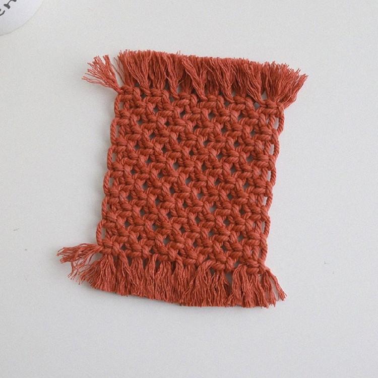 2pcs Crochet Cotton Table Pads Heat Resistant Placemats Colorful Coaster Decorative and Protective Mats for Hot Dishes