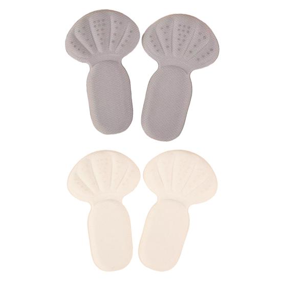 

2 Pairs Anti-Slip Heel Liners Double Sided Tape Heel Pads Sweat-Absorbent Breathable Forefoot Cushion Pads for Foot Pain Shoe Slipping Relief