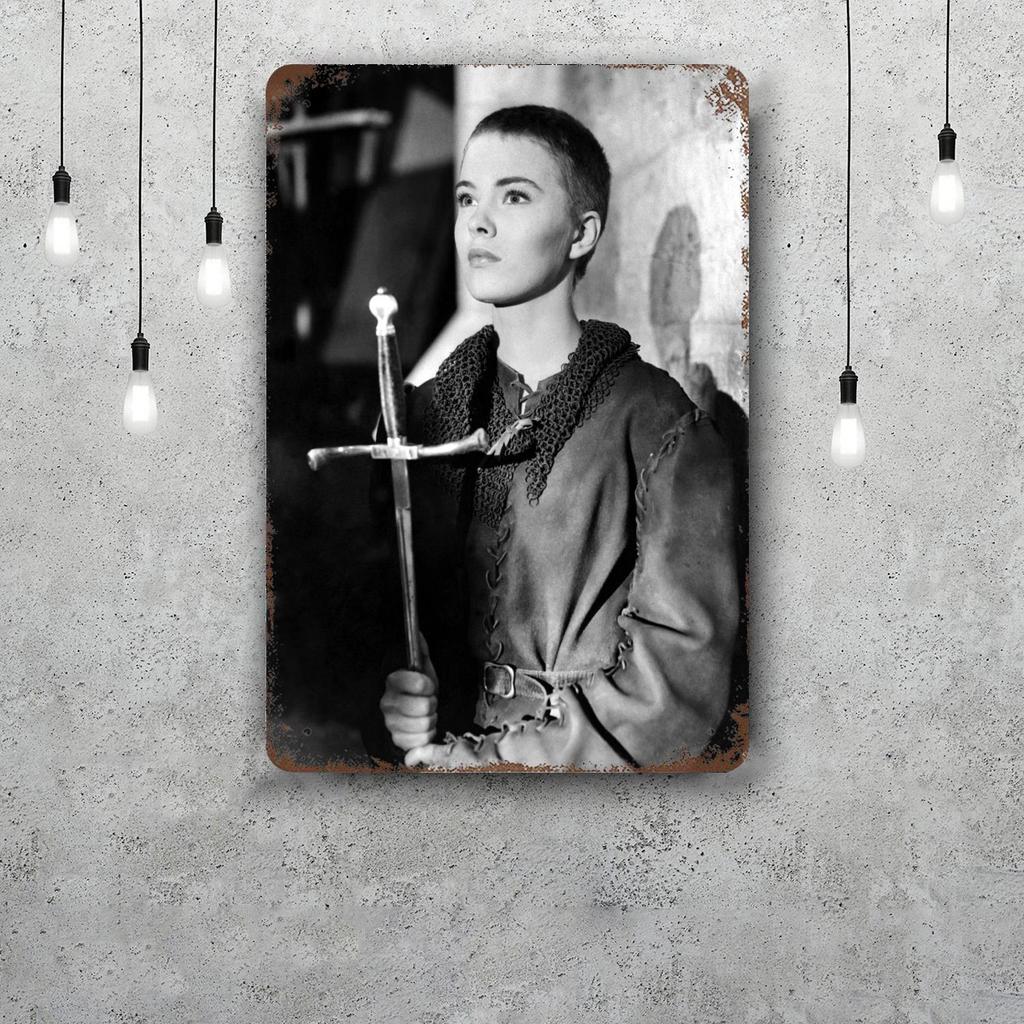 St Joan of Arc Vintage Metal Tin Signs Posters Decor Retro Metal Plaque Wall Art Decor for Garage Bar