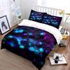 Hexagonal Neon Pattern Bedding Bedding Duvet Cover Set Duvet Cover Pillowcases (1 * Duvet Cover 2 * Pillowcases, without duvet insert)