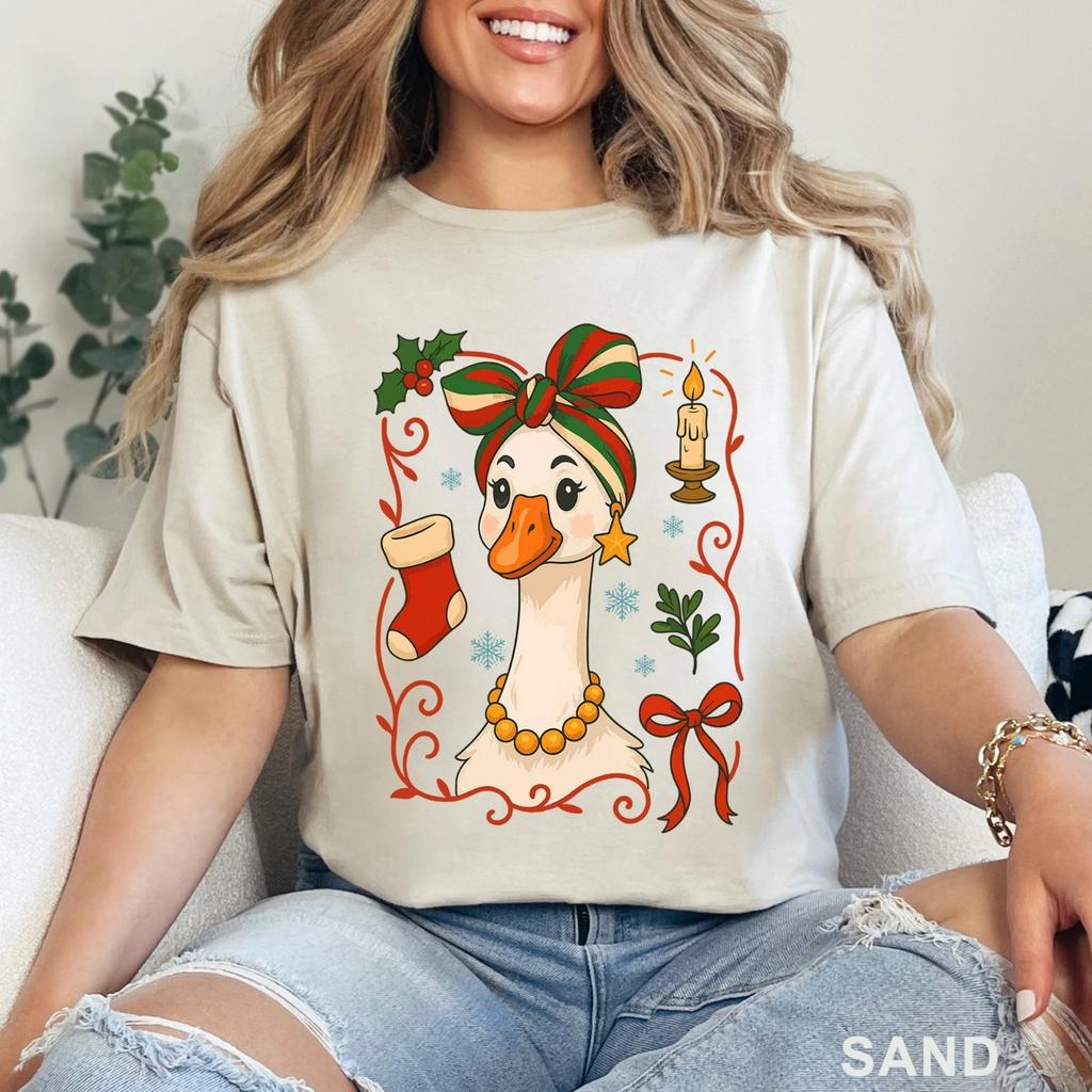 Silly Goose Girly Christmas Shirt, Christmas Shirt, Goose Christmas Shirt 203718
