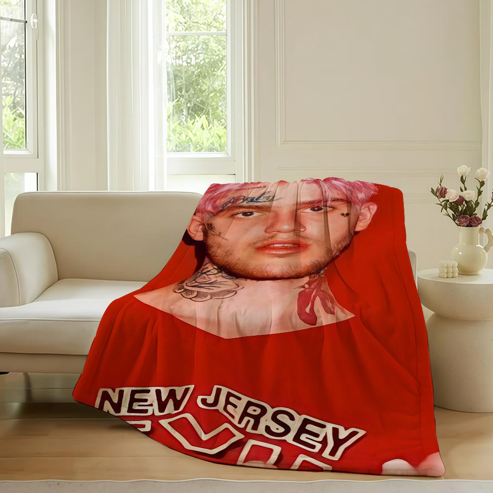 American rapper Lil Peeps Blanket For Sofa Office Bed Plane Travel Sleep Read Relax Camping Soft And Warm